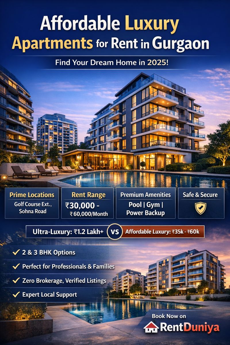 Affordable Luxury Apartments for Rent in Gurgaon
