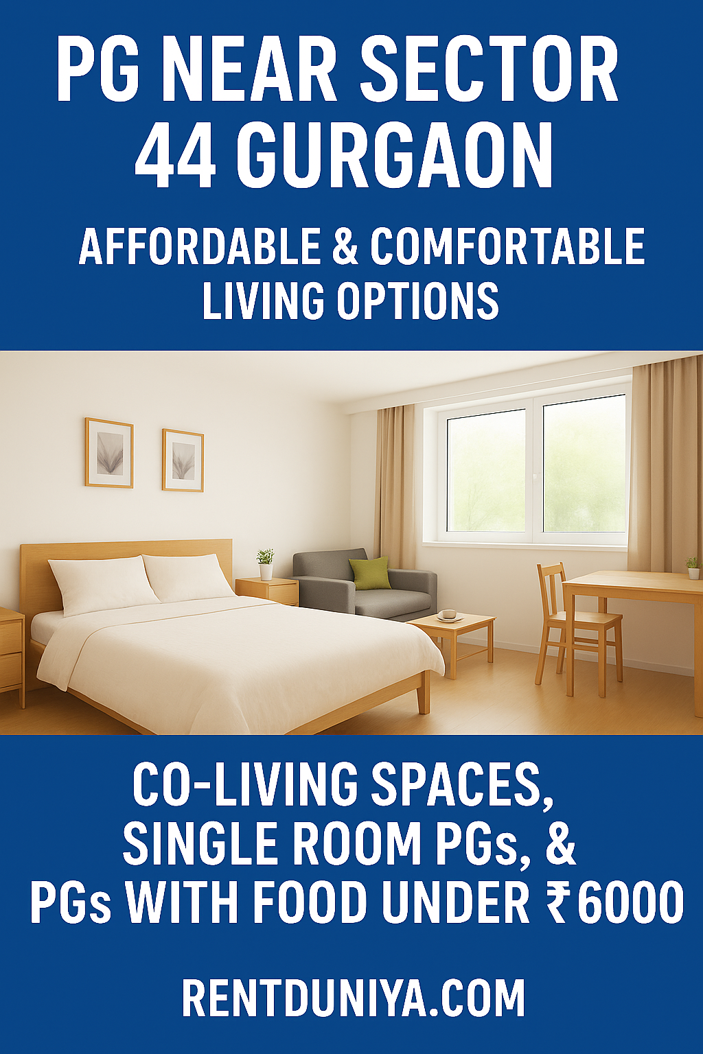 🏠 PG Near Sector 44 Gurgaon – Affordable & Comfortable Living Options